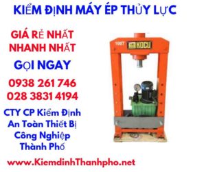 hình ảnh kiểm định máy ép thủy lực