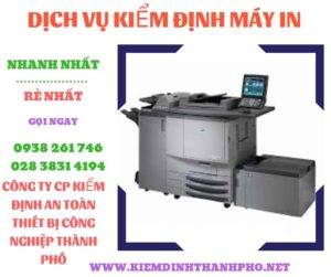 Hình ảnh kiểm định máy in