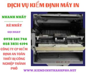 Hình ảnh kiểm định máy in