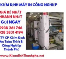 kiểm định máy in công nghiệp