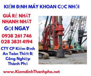 hình ảnh kiểm định máy khoan cọc nhồi