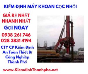 hình ảnh kiểm định máy khoan cọc nhồi