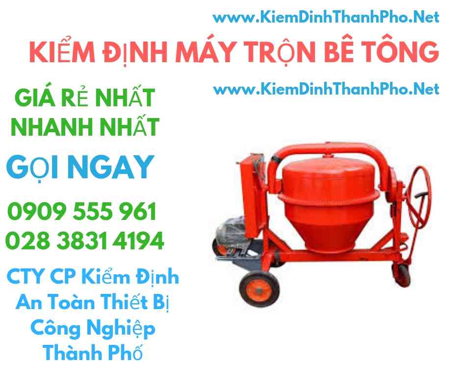 hình ảnh Kiểm định máy trộn bê tông