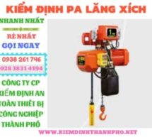 kiểm định pa lăng xích