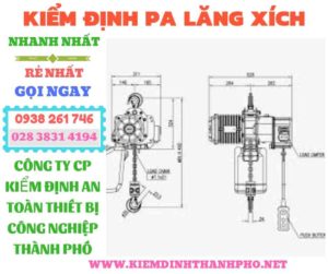 Hình ảnh kiểm định pa lăng xích