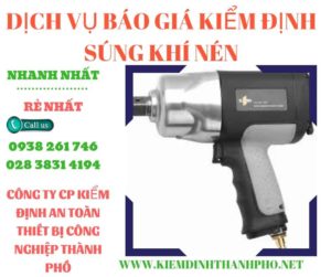 Hình ảnh kiểm định súng khí nén