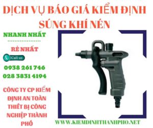 Hình ảnh kiểm định súng khí nén