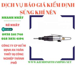 Hình ảnh kiểm định súng khí nén