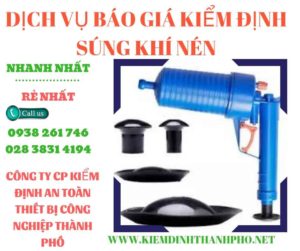 Hình ảnh kiểm định súng khí nén