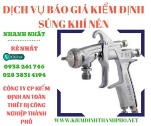 Hình ảnh kiểm định súng khí nén