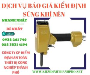 Hình ảnh kiểm định súng khí nén