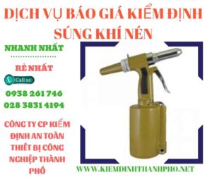 Hình ảnh kiểm định súng khí nén