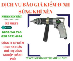 Hình ảnh kiểm định súng khí nén