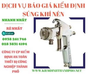 Hình ảnh kiểm định súng khí nén