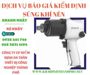 Hình ảnh kiểm định súng khí nén