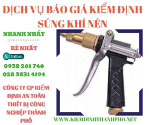 Hình ảnh kiểm định súng khí nén