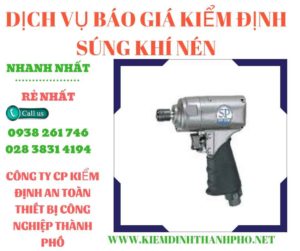 Hình ảnh kiểm định súng khí nén