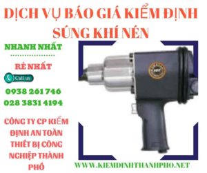 Hình ảnh kiểm định súng khí nén