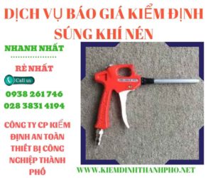 Hình ảnh kiểm định súng khí nén