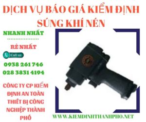 Hình ảnh kiểm định súng khí nén