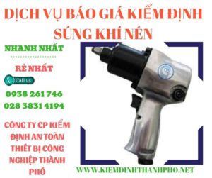 Hình ảnh kiểm định súng khí nén