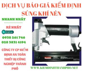 Hình ảnh kiểm định súng khí nén