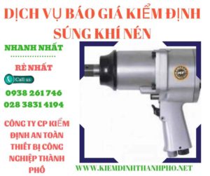 Hình ảnh kiểm định súng khí nén