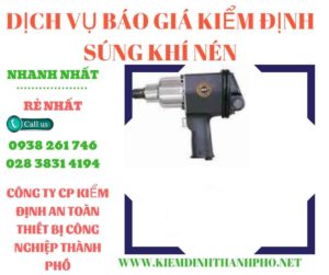 Hình ảnh kiểm định súng khí nén