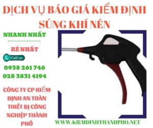 Hình ảnh kiểm định súng khí nén