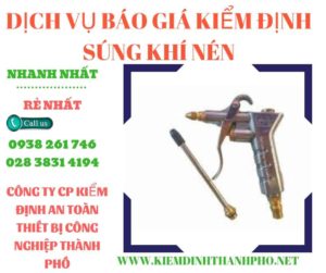 Hình ảnh kiểm định súng khí nén