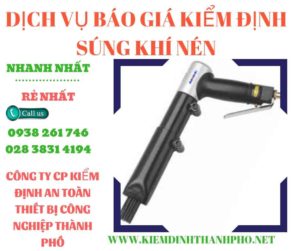 Hình ảnh kiểm định súng khí nén