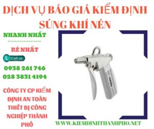 Hình ảnh kiểm định súng khí nén