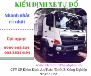 Hình ảnh kiểm định xe tự đổ