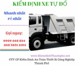 Hình ảnh kiểm định xe tự đổ