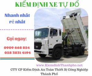 Hình ảnh kiểm định xe tự đổ