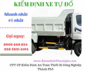 Hình ảnh kiểm định xe tự đổ