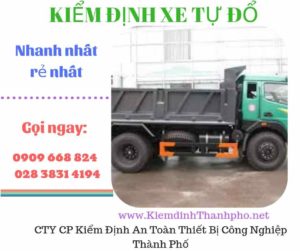 Hình ảnh kiểm định xe tự đổ