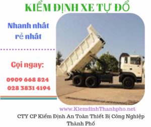 Hình ảnh kiểm định xe tự đổ