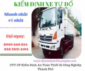 Hình ảnh kiểm định xe tự đổ