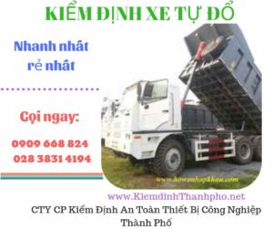 Hình ảnh kiểm định xe tự đổ