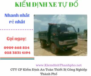 Hình ảnh kiểm định xe tự đổ