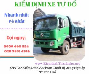 Hình ảnh kiểm định xe tự đổ