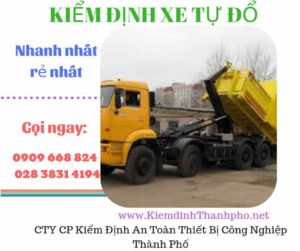 Hình ảnh kiểm định xe tự đổ