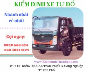 Hình ảnh kiểm định xe tự đổ