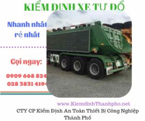 Hình ảnh kiểm định xe tự đổ