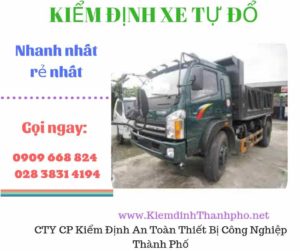 Hình ảnh kiểm định xe tự đổ