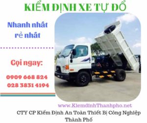 Hình ảnh kiểm định xe tự đổ