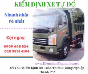 Hình ảnh kiểm định xe tự đổ