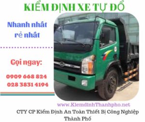 Hình ảnh kiểm định xe tự đổ