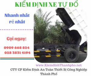 Hình ảnh kiểm định xe tự đổ